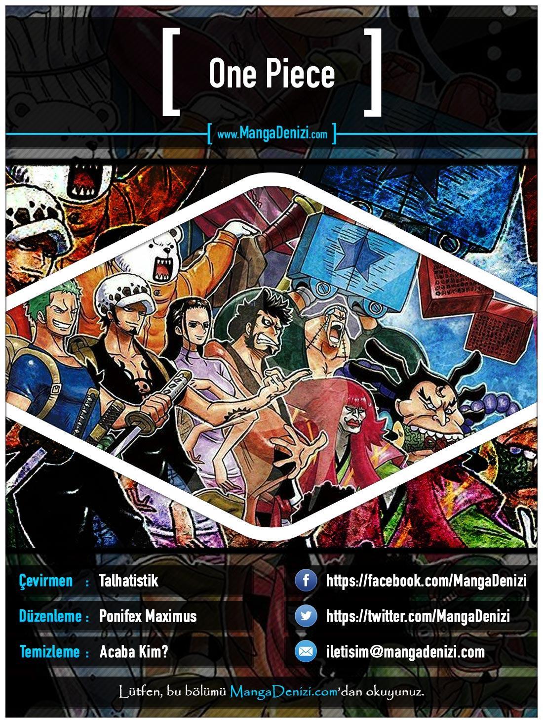 One Piece mangasının 0920 bölümünün 1. sayfasını okuyorsunuz.